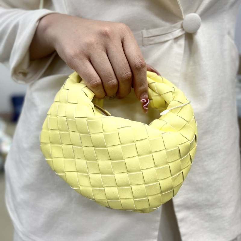 Geantă clutch mini din PU, în formă de dumpling, închidere cu fermoar, design tridimensional