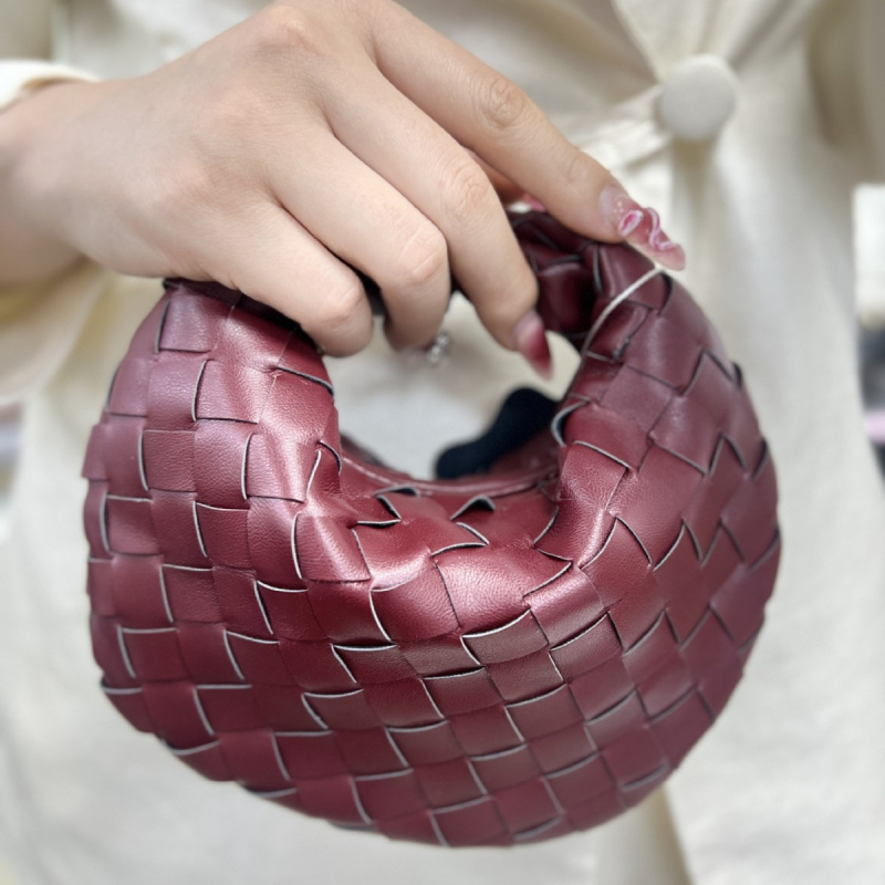Geantă clutch mini din PU, în formă de dumpling, închidere cu fermoar, design tridimensional