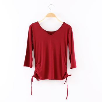 Női modern tánc felső, edzőblúz, modal viszkóz anyag, latin és etnikus táncokra