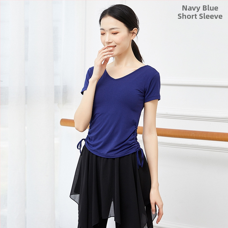 Női modern tánc felső, edzőblúz, modal viszkóz anyag, latin és etnikus táncokra