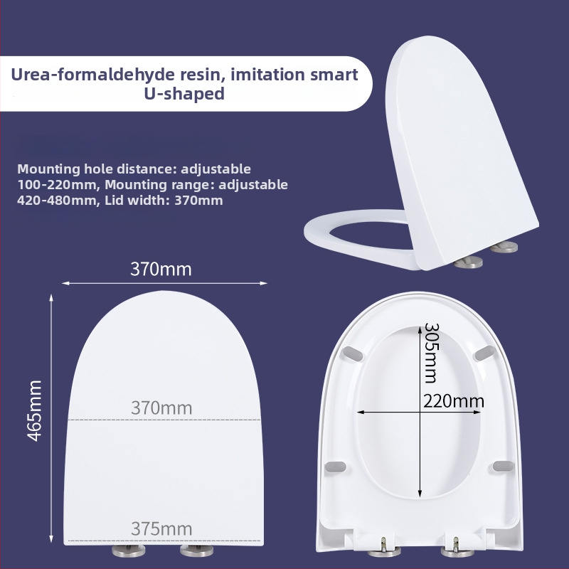 Univerzális WC-fedél urea-formaldehid gyantából, halk-záródású, régi stílusú fedél, Lycra Xiyin márka, standard/amerikai stílus, testreszabás mintaminta