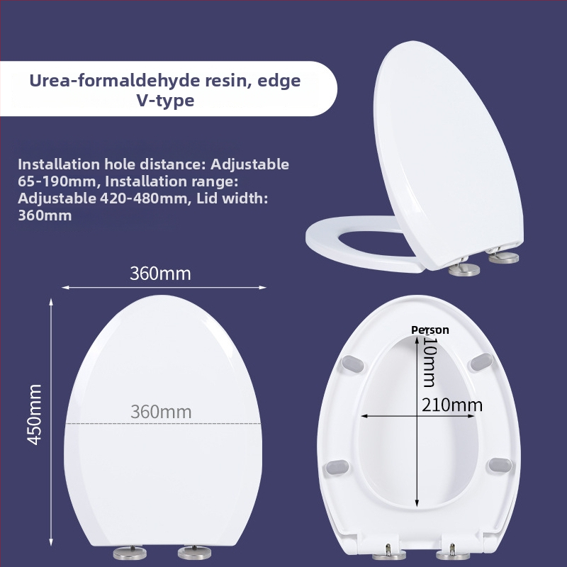 Univerzális WC-fedél urea-formaldehid gyantából, halk-záródású, régi stílusú fedél, Lycra Xiyin márka, standard/amerikai stílus, testreszabás mintaminta