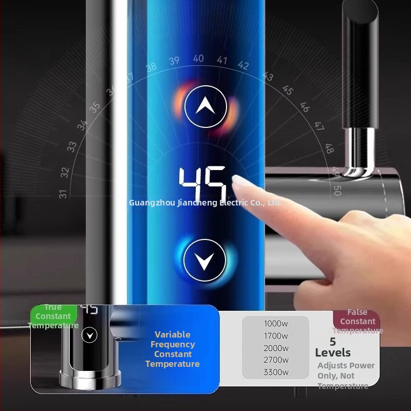 Okamžitý horúci vodovod do kuchyne — konštantná teplota, rýchle zahrievanie; 304 nerezová oceľ, špiráľové pripojenie, jednotné pripojenie