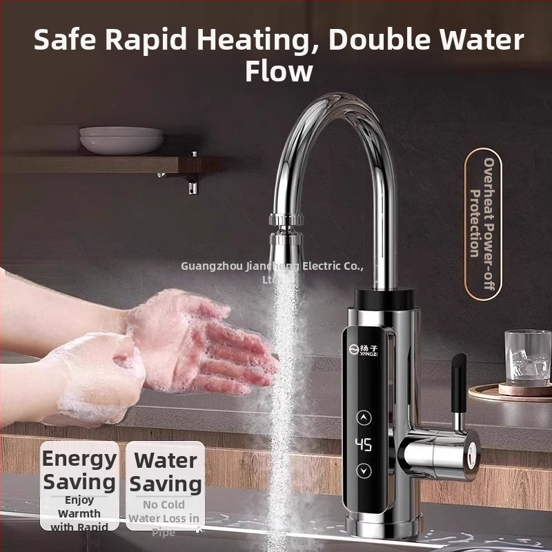 Okamžitý horúci vodovod do kuchyne — konštantná teplota, rýchle zahrievanie; 304 nerezová oceľ, špiráľové pripojenie, jednotné pripojenie