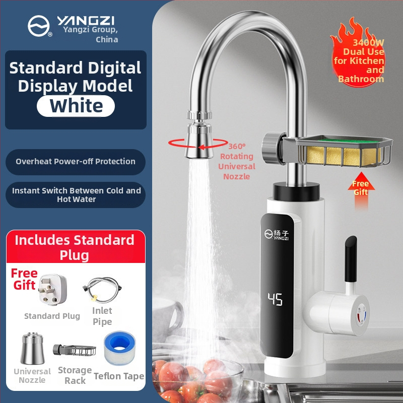 Okamžitý horúci vodovod do kuchyne — konštantná teplota, rýchle zahrievanie; 304 nerezová oceľ, špiráľové pripojenie, jednotné pripojenie