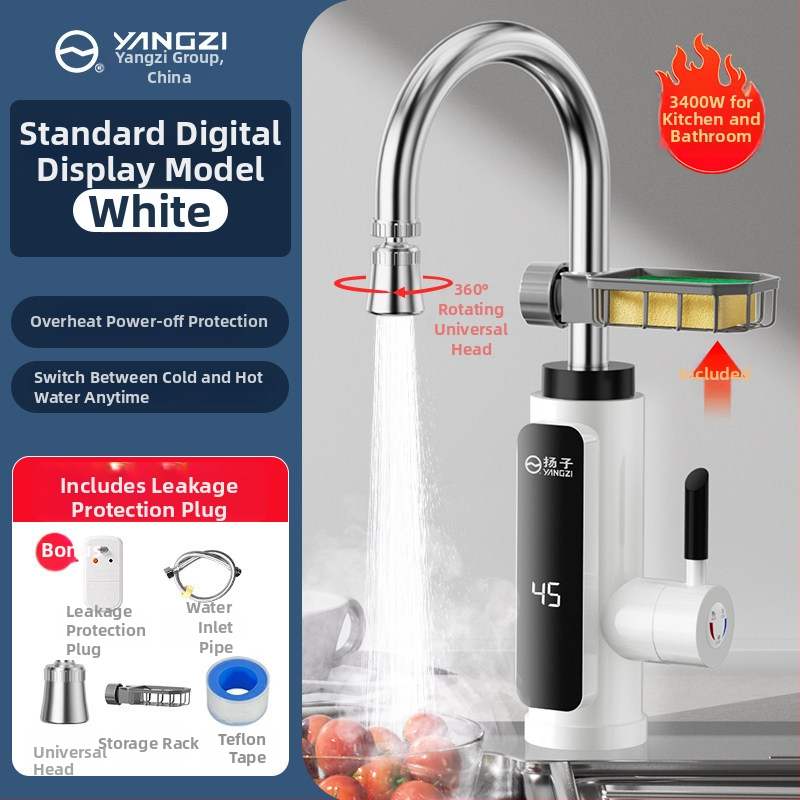 Okamžitý horúci vodovod do kuchyne — konštantná teplota, rýchle zahrievanie; 304 nerezová oceľ, špiráľové pripojenie, jednotné pripojenie