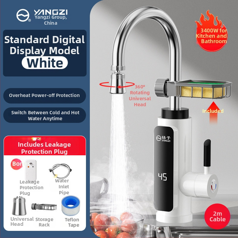 Okamžitý horúci vodovod do kuchyne — konštantná teplota, rýchle zahrievanie; 304 nerezová oceľ, špiráľové pripojenie, jednotné pripojenie