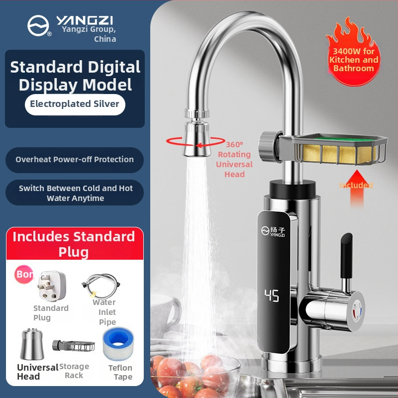 Okamžitý horúci vodovod do kuchyne — konštantná teplota, rýchle zahrievanie; 304 nerezová oceľ, špiráľové pripojenie, jednotné pripojenie