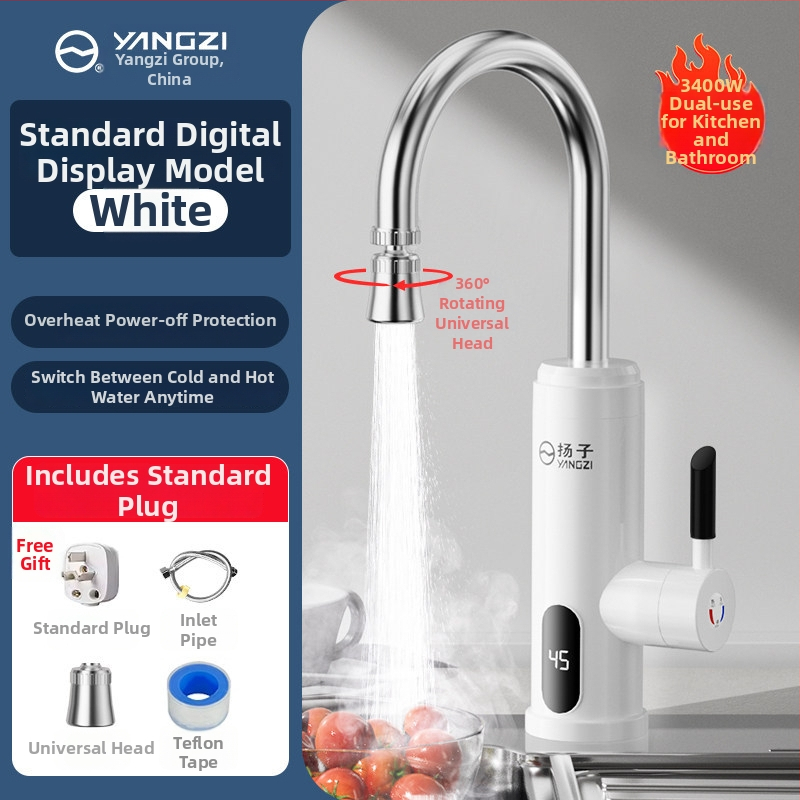 Okamžitý horúci vodovod do kuchyne — konštantná teplota, rýchle zahrievanie; 304 nerezová oceľ, špiráľové pripojenie, jednotné pripojenie