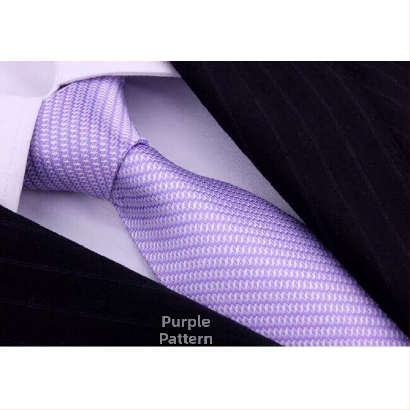 Κλιπ γραβάτας για άνδρες με φλοράλ σχέδιο, πολυεστερική επένδυση, στυλ χωρίς κόμπους