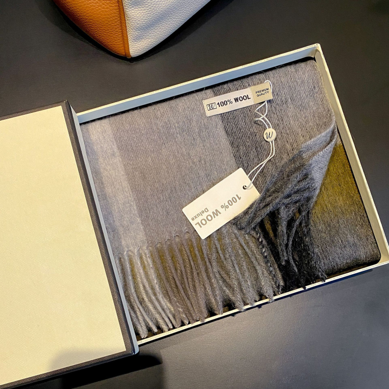 Gyapjú sál – kockás minta, 100% gyapjú, warp knitting technika, női, koreai stílus, téli szezon