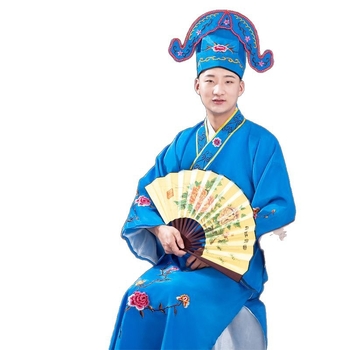 Tang Bohu Scholar kostým – unisex, starostredný outfit pre RPG vo hrách a anime, Chenille tkanina so 30-50% Spandexom, jar 2025, vek 18-24