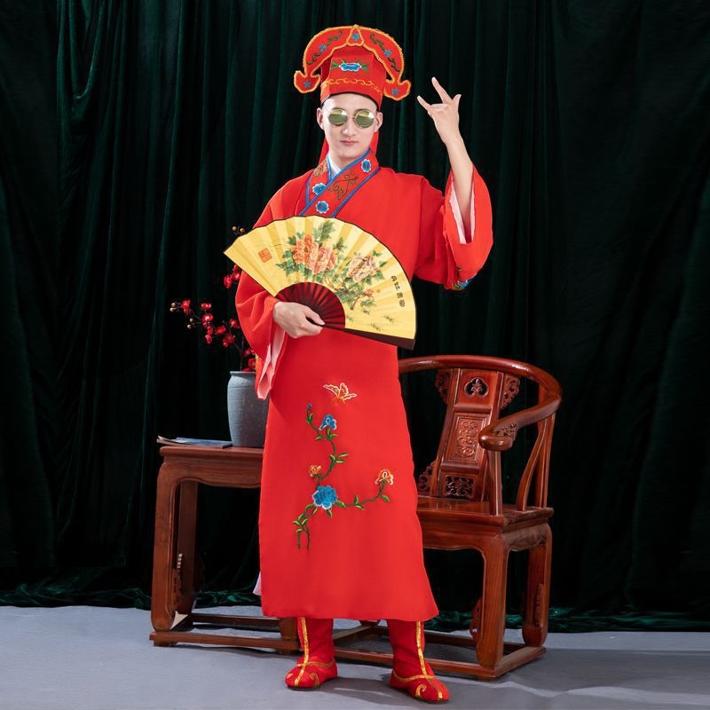 Tang Bohu Scholar kostým – unisex, starostredný outfit pre RPG vo hrách a anime, Chenille tkanina so 30-50% Spandexom, jar 2025, vek 18-24