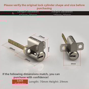 Beltéri fa ajtóhoz való záróhenger — anyag: cink- és alumínium ötvözet, tömeg 0,2 kg, stílus: modern minimalizmus