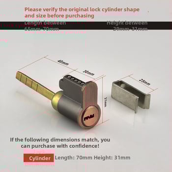 Beltéri fa ajtóhoz való záróhenger — anyag: cink- és alumínium ötvözet, tömeg 0,2 kg, stílus: modern minimalizmus