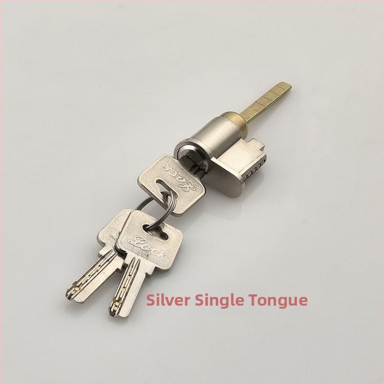 Beltéri fa ajtóhoz való záróhenger — anyag: cink- és alumínium ötvözet, tömeg 0,2 kg, stílus: modern minimalizmus