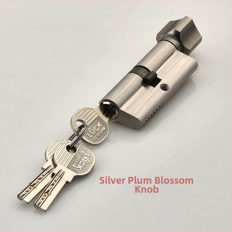 Beltéri fa ajtóhoz való záróhenger — anyag: cink- és alumínium ötvözet, tömeg 0,2 kg, stílus: modern minimalizmus