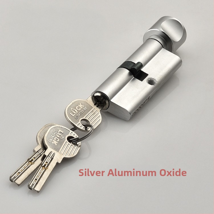 Beltéri fa ajtóhoz való záróhenger — anyag: cink- és alumínium ötvözet, tömeg 0,2 kg, stílus: modern minimalizmus