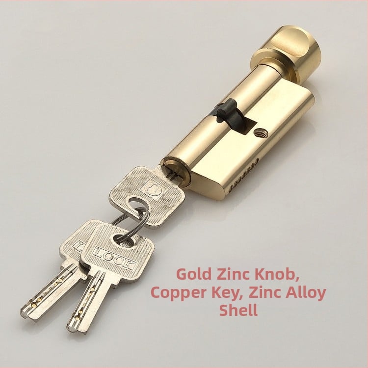 Beltéri fa ajtóhoz való záróhenger — anyag: cink- és alumínium ötvözet, tömeg 0,2 kg, stílus: modern minimalizmus