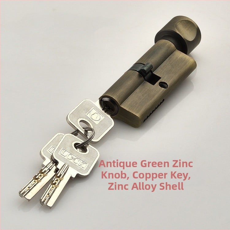 Beltéri fa ajtóhoz való záróhenger — anyag: cink- és alumínium ötvözet, tömeg 0,2 kg, stílus: modern minimalizmus