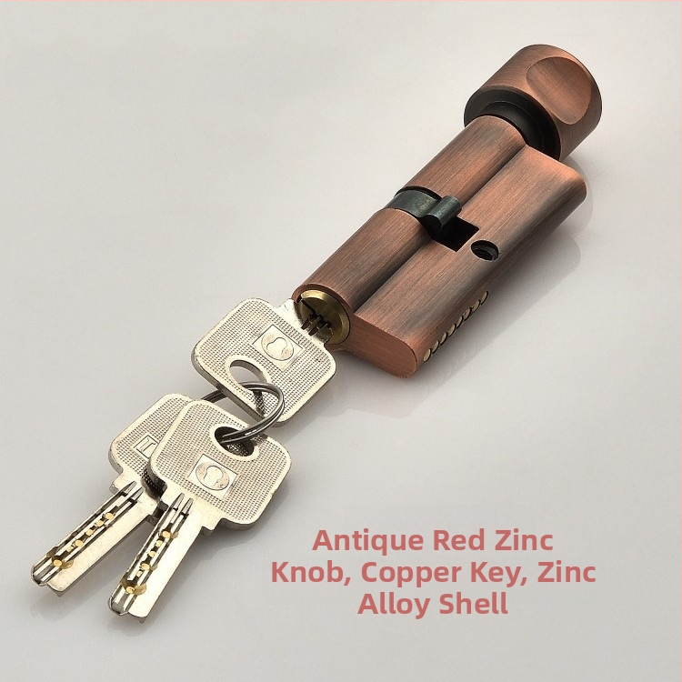 Beltéri fa ajtóhoz való záróhenger — anyag: cink- és alumínium ötvözet, tömeg 0,2 kg, stílus: modern minimalizmus