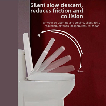 WC-ülőke, vastagított urea-formaldehid, lágyzár, műanyag, modell A12, furattáv 7-22 mm