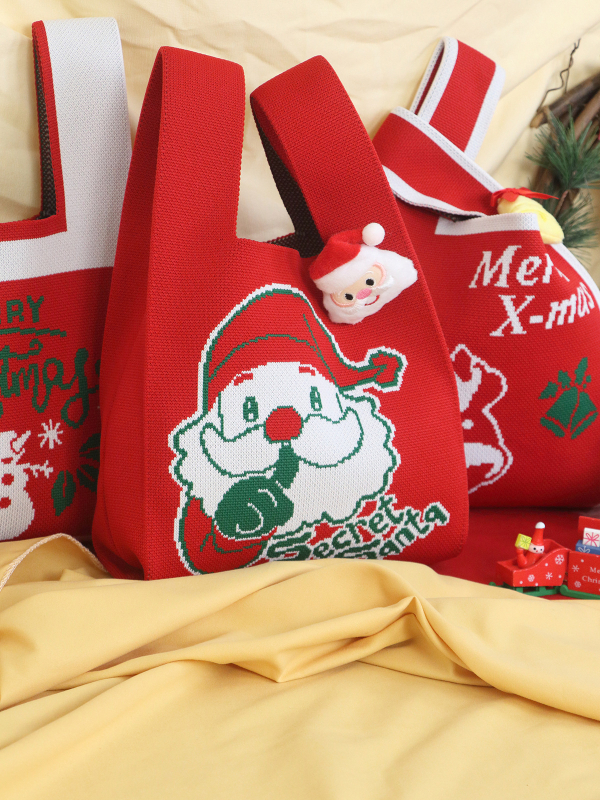 Χειροποίητη τσάντα καρπού για Halloween – σε σχήμα κουβά, πολυεστέρας με επένδυση, ανοιχτό άνοιγμα, καθημερινή χρήση