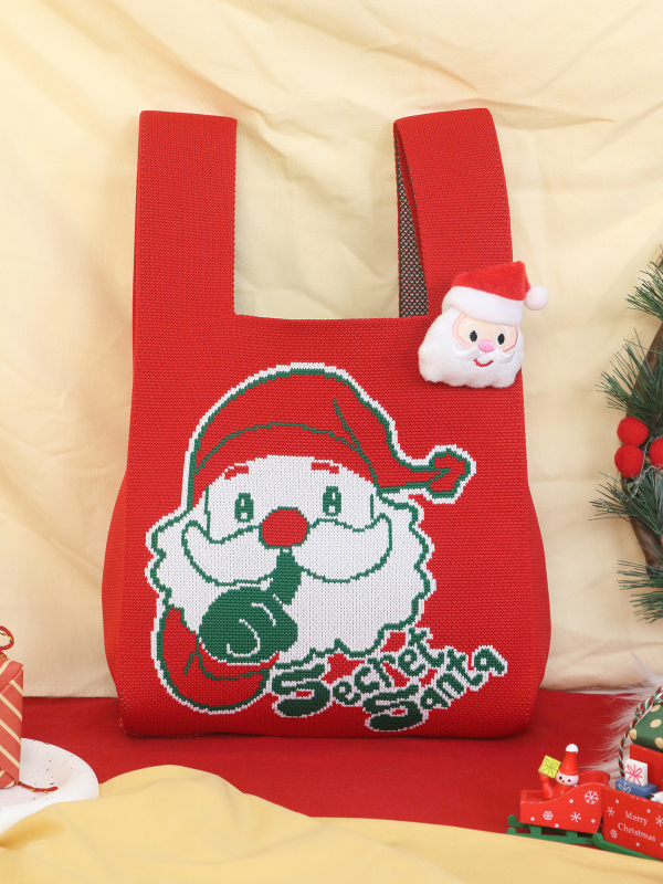 Χειροποίητη τσάντα καρπού για Halloween – σε σχήμα κουβά, πολυεστέρας με επένδυση, ανοιχτό άνοιγμα, καθημερινή χρήση