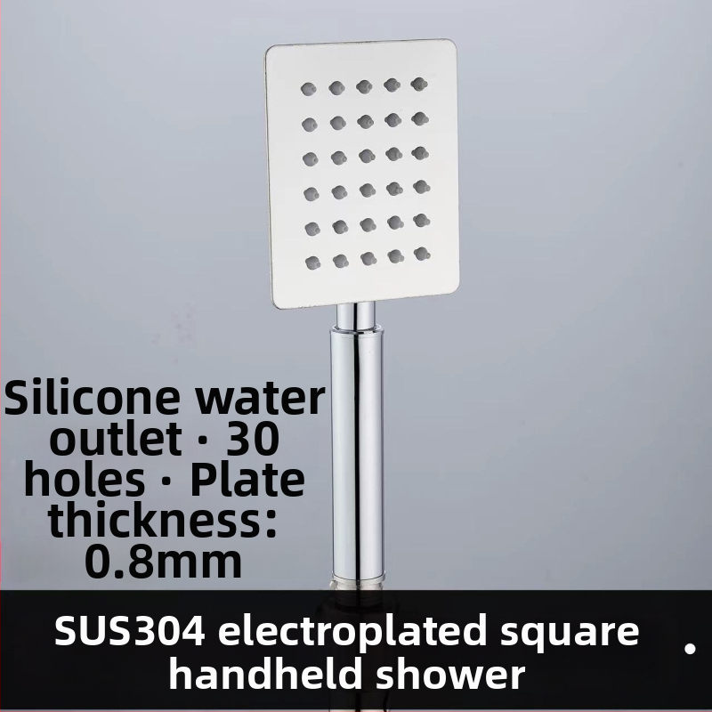 Horná dažďová sprchová hlavica – 304 oceľ nerez, Top spray, dažďová funkcia, štvorcový univerzálny závit