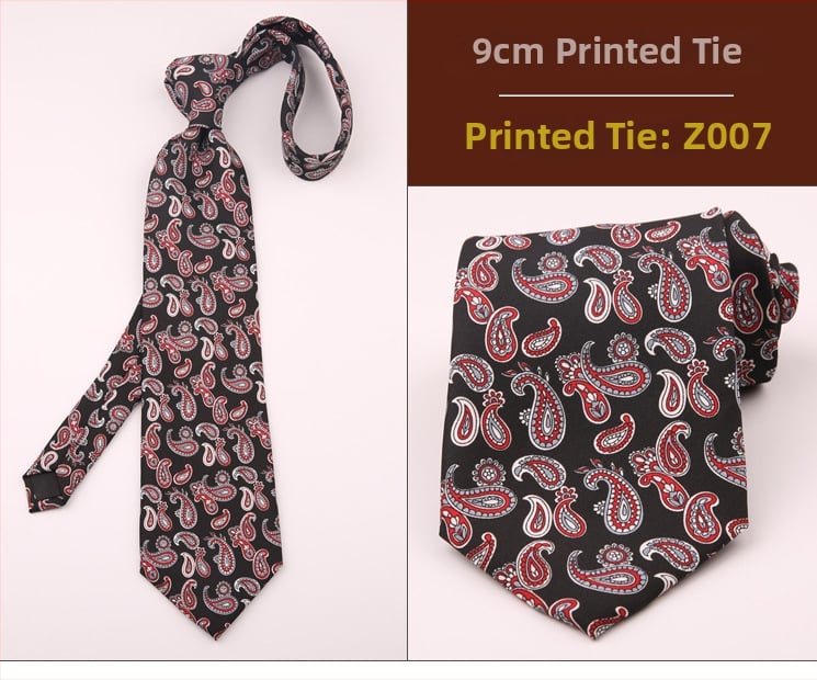 Ανδρική ρετρό γραβάτα με εκτύπωση και γεωμετρικό σχέδιο, ύφασμα πολυεστερικών ινών, μοτίβο κουκίδων, τεχνική εκτύπωσης, κατάλληλη για επαγγελματικό ντύσιμο