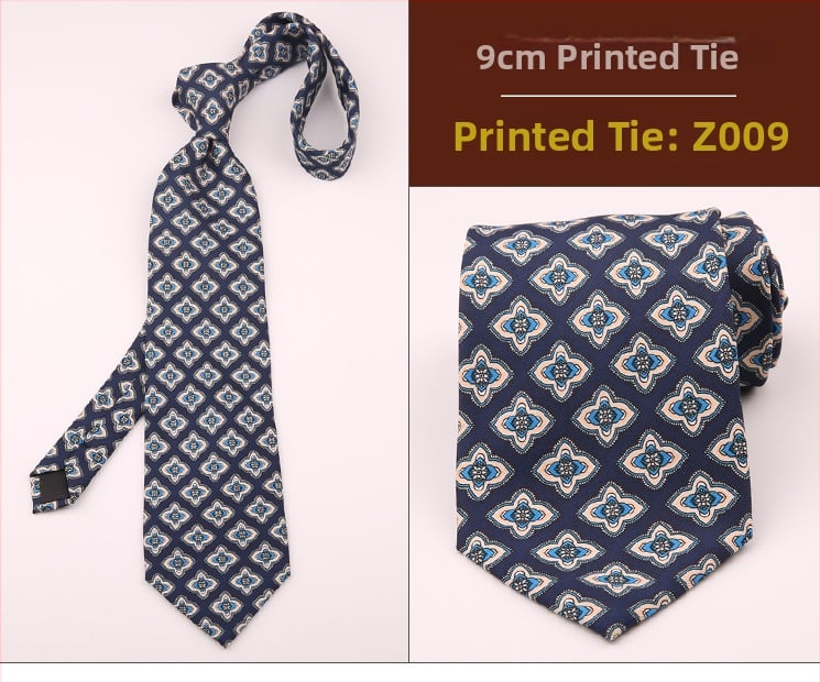 Ανδρική ρετρό γραβάτα με εκτύπωση και γεωμετρικό σχέδιο, ύφασμα πολυεστερικών ινών, μοτίβο κουκίδων, τεχνική εκτύπωσης, κατάλληλη για επαγγελματικό ντύσιμο