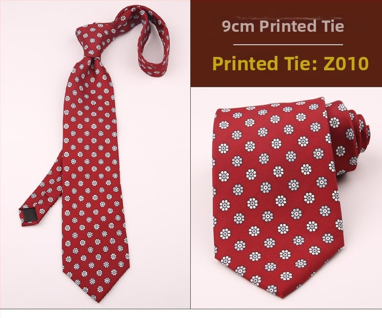 Ανδρική ρετρό γραβάτα με εκτύπωση και γεωμετρικό σχέδιο, ύφασμα πολυεστερικών ινών, μοτίβο κουκίδων, τεχνική εκτύπωσης, κατάλληλη για επαγγελματικό ντύσιμο