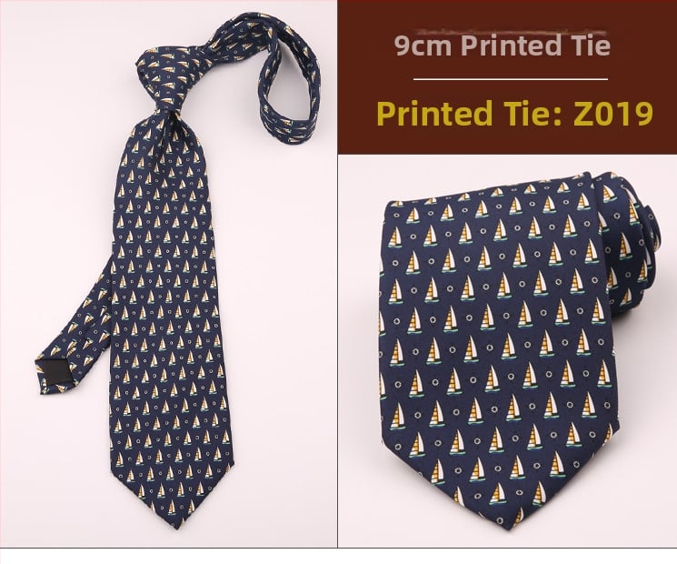 Ανδρική ρετρό γραβάτα με εκτύπωση και γεωμετρικό σχέδιο, ύφασμα πολυεστερικών ινών, μοτίβο κουκίδων, τεχνική εκτύπωσης, κατάλληλη για επαγγελματικό ντύσιμο