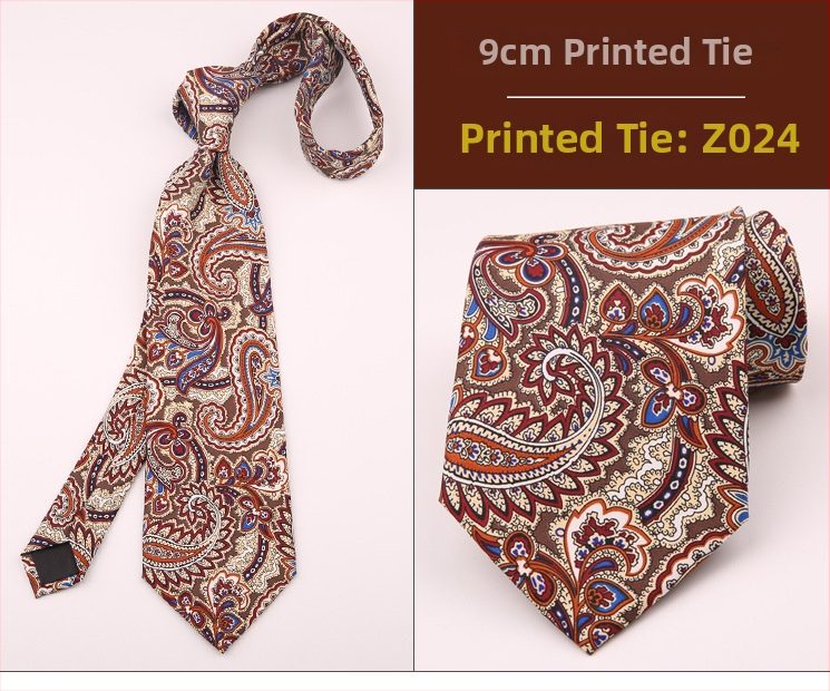 Ανδρική ρετρό γραβάτα με εκτύπωση και γεωμετρικό σχέδιο, ύφασμα πολυεστερικών ινών, μοτίβο κουκίδων, τεχνική εκτύπωσης, κατάλληλη για επαγγελματικό ντύσιμο