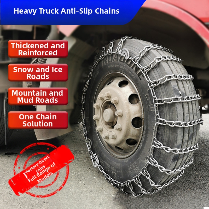 Lanțuri antiderapante pentru vehicule grele – Material: Cauciuc, Model: Large truck tire chain yowd