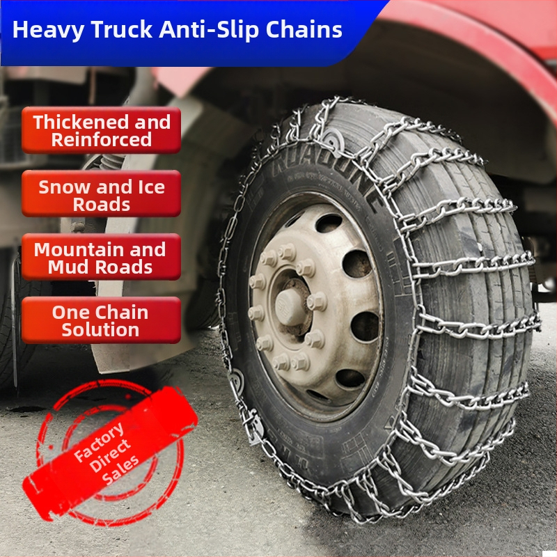 Lanțuri antiderapante pentru vehicule grele – Material: Cauciuc, Model: Large truck tire chain yowd