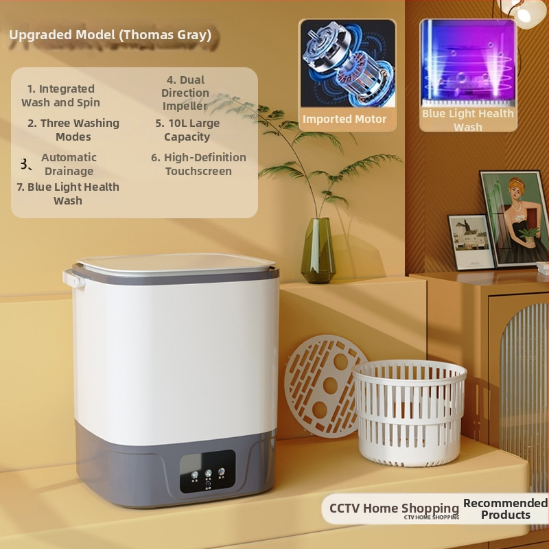 Fehérnemű- és zoknis mosógép babasterilizálási funkcióval - 020 modell, időzítő <2 óra, 220W (DC)