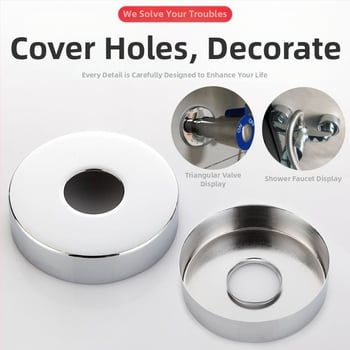 Nerezový dekoratívny kryt pre kohútik a uholný ventil sprchy, prispôsobiteľný, Wei Siyu, nový čínsky štýl