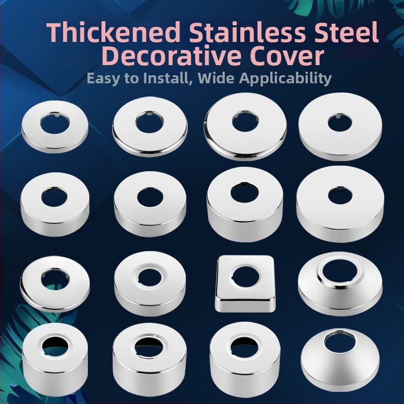 Nerezový dekoratívny kryt pre kohútik a uholný ventil sprchy, prispôsobiteľný, Wei Siyu, nový čínsky štýl