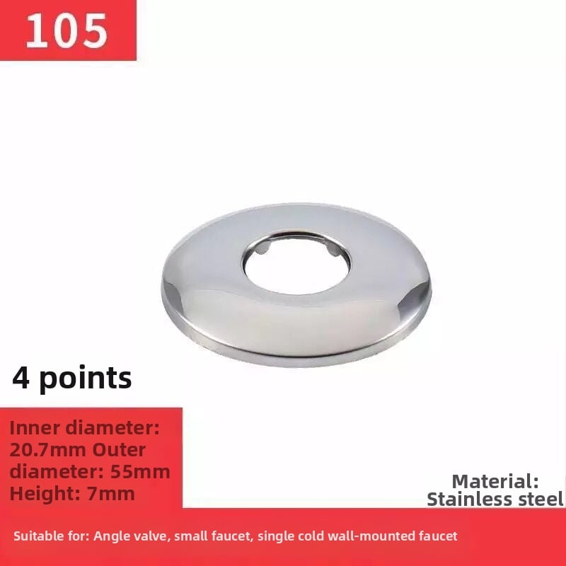 Nerezový dekoratívny kryt pre kohútik a uholný ventil sprchy, prispôsobiteľný, Wei Siyu, nový čínsky štýl