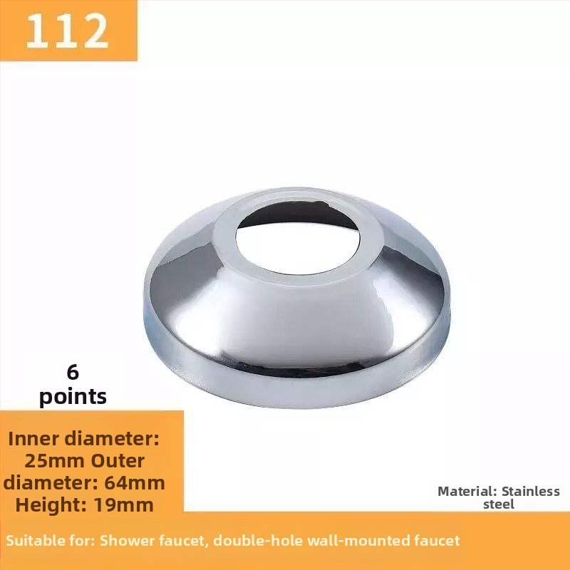 Nerezový dekoratívny kryt pre kohútik a uholný ventil sprchy, prispôsobiteľný, Wei Siyu, nový čínsky štýl