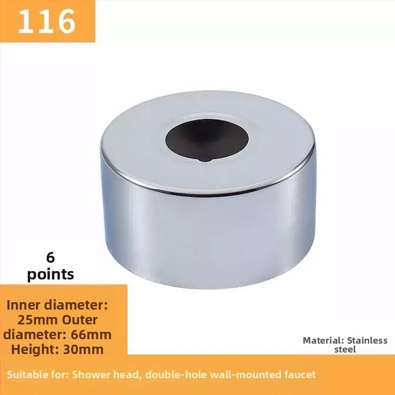 Nerezový dekoratívny kryt pre kohútik a uholný ventil sprchy, prispôsobiteľný, Wei Siyu, nový čínsky štýl