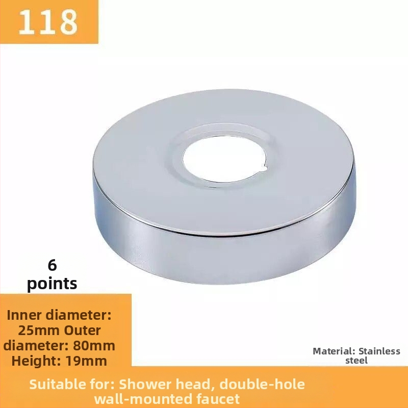 Nerezový dekoratívny kryt pre kohútik a uholný ventil sprchy, prispôsobiteľný, Wei Siyu, nový čínsky štýl