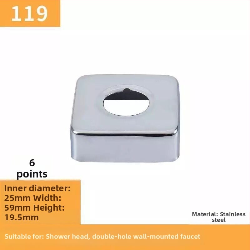 Nerezový dekoratívny kryt pre kohútik a uholný ventil sprchy, prispôsobiteľný, Wei Siyu, nový čínsky štýl