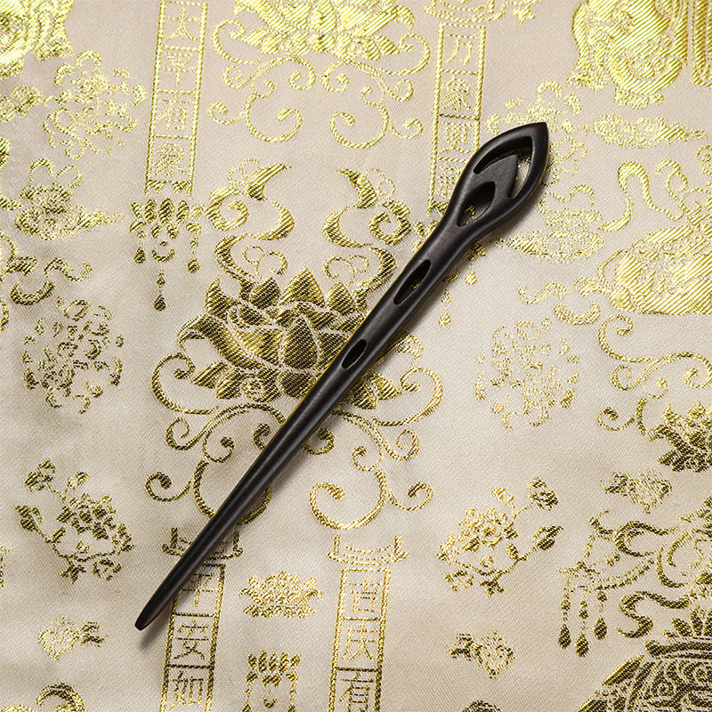 Accesoriu de păr din lemn cu motive florale, stil retro, făcut manual, potrivit pentru coafuri Hanfu