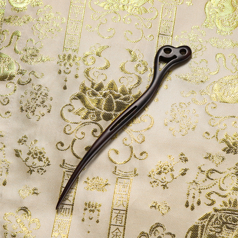 Accesoriu de păr din lemn cu motive florale, stil retro, făcut manual, potrivit pentru coafuri Hanfu