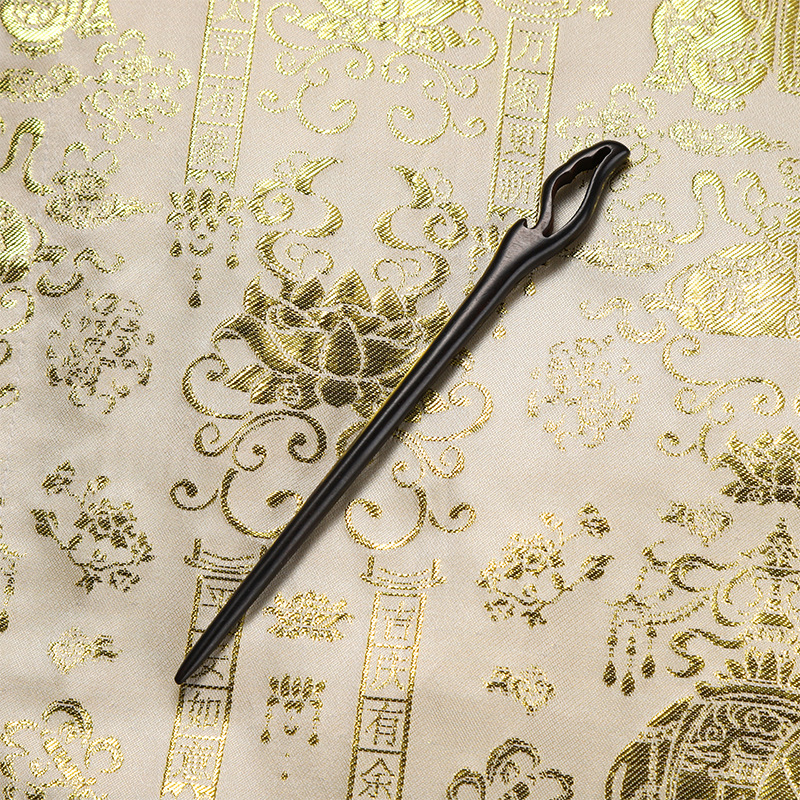 Accesoriu de păr din lemn cu motive florale, stil retro, făcut manual, potrivit pentru coafuri Hanfu