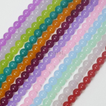 Χάντρες από φυσική πέτρα για χειροποίητα κοσμήματα, με στρογγυλές τρύπες, λειασμένες και γυαλισμένες, υψηλής ποιότητας, πολλά μεγέθη