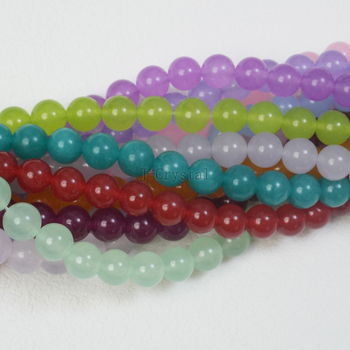 Χάντρες από φυσική πέτρα για χειροποίητα κοσμήματα, με στρογγυλές τρύπες, λειασμένες και γυαλισμένες, υψηλής ποιότητας, πολλά μεγέθη