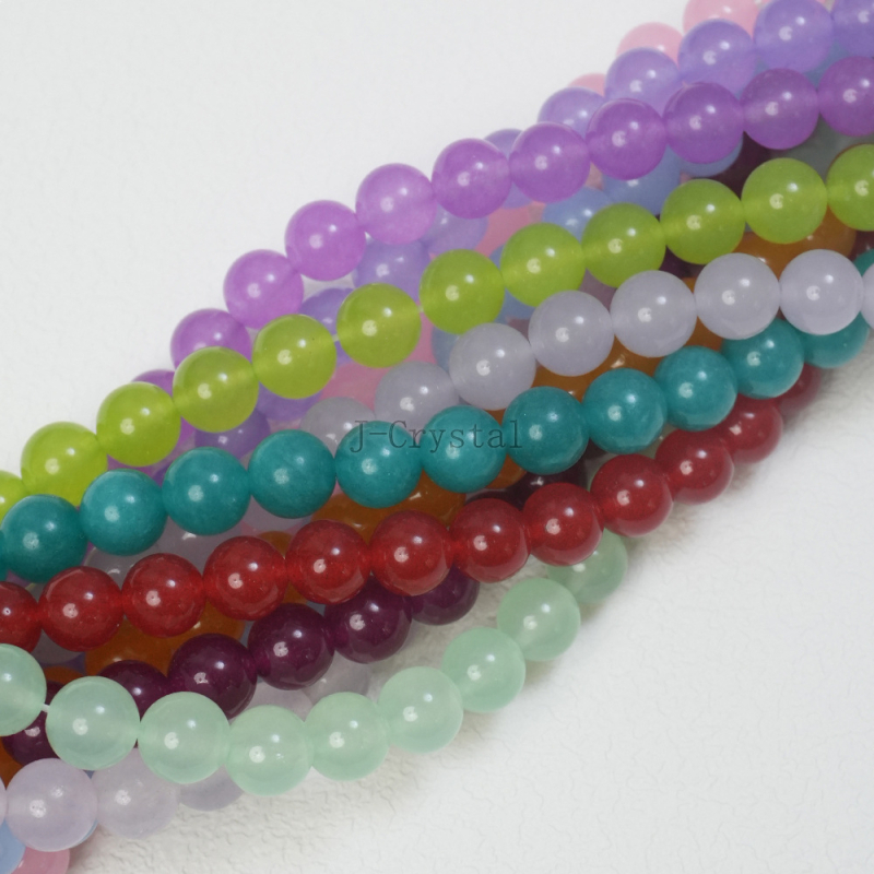 Χάντρες από φυσική πέτρα για χειροποίητα κοσμήματα, με στρογγυλές τρύπες, λειασμένες και γυαλισμένες, υψηλής ποιότητας, πολλά μεγέθη